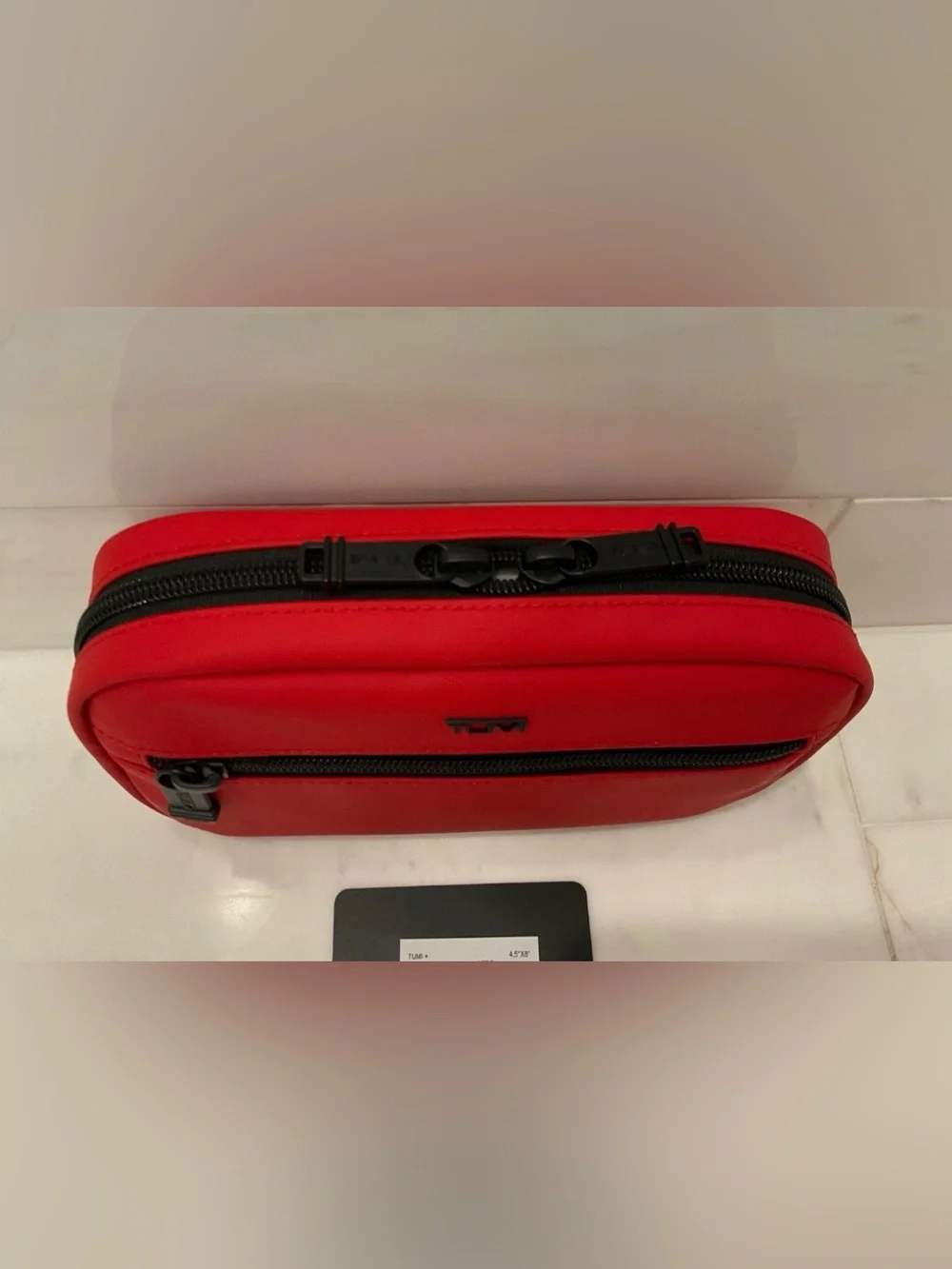 NEW Tumi + 8.0” x 4.5” Ballistic Nylon Zip Around Case - TUMI RED
